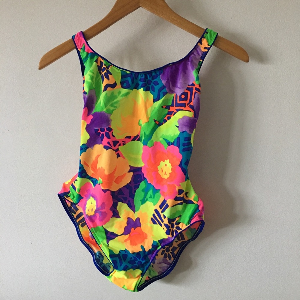 Vintage One Piece Swimsuit Sz S